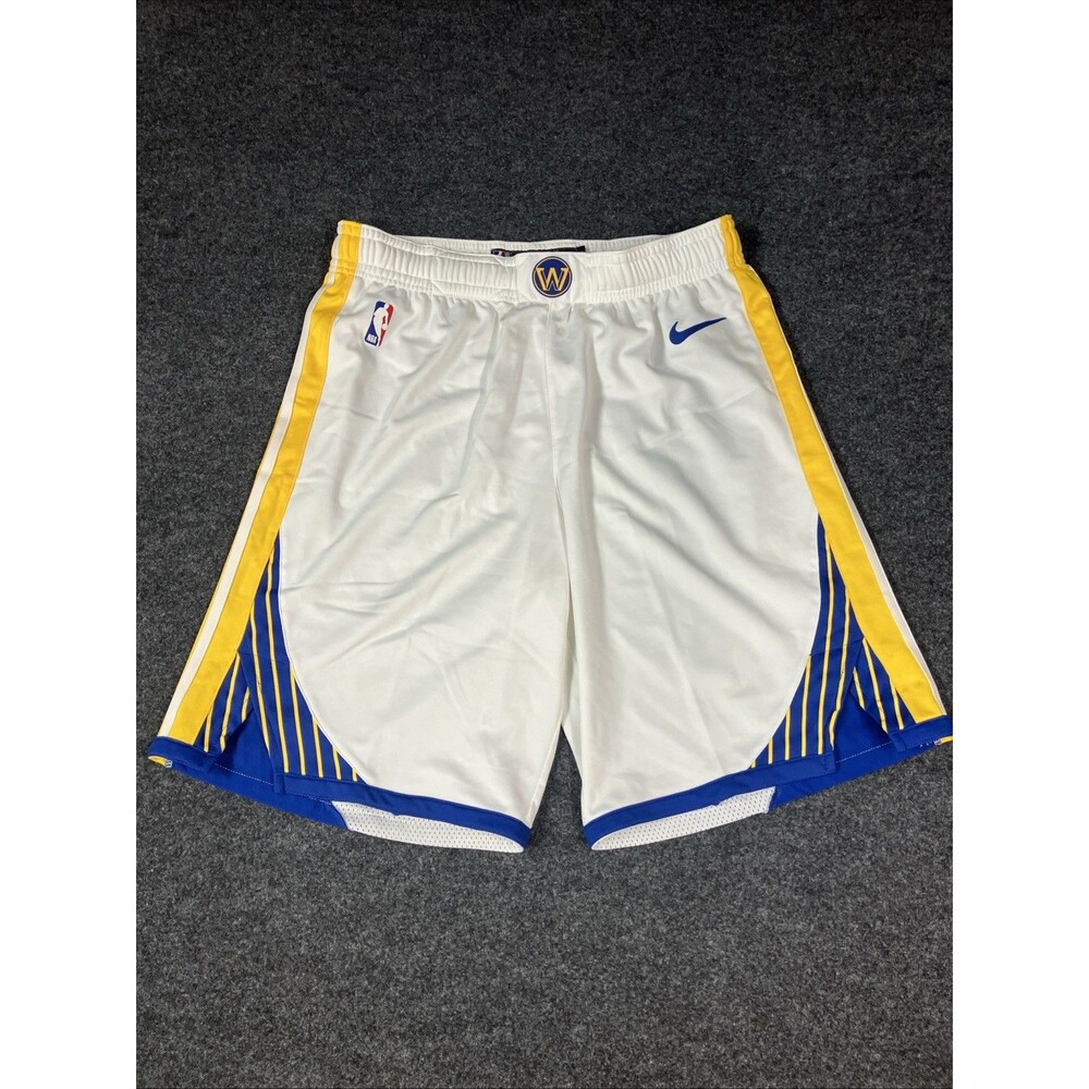 NIKE NBA GOLDEN STATE WARRIORS TEAM ISSUE ICON EDITION SHORTS DO9915-100 40 XL